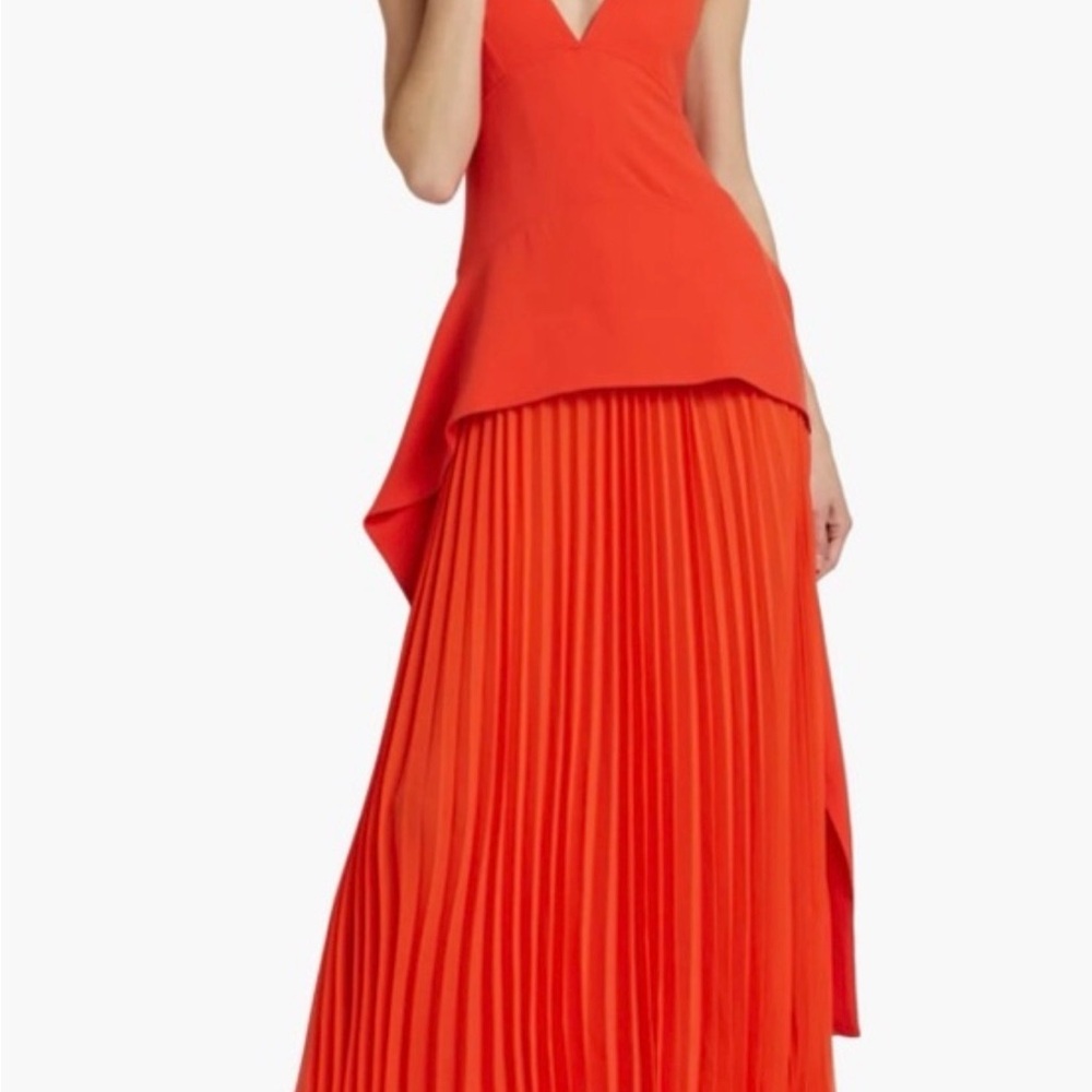Elegant Orange Maxi Dress